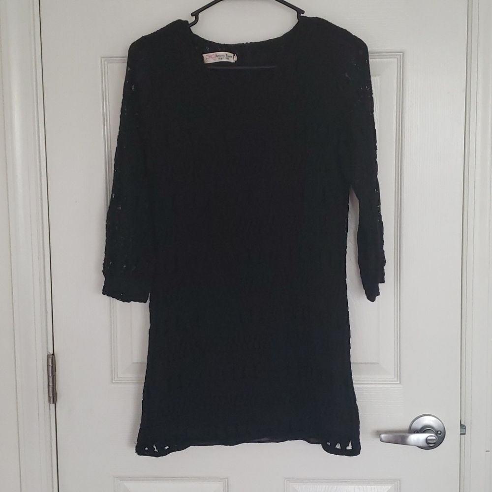 Black Dress with Pattern